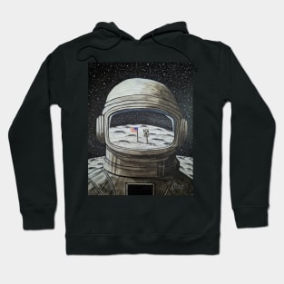 Raising the Flag on the Moon Hoodie